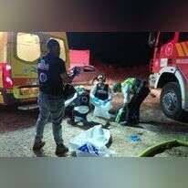 זירת פגיעת הרקטה בנהריה. | זק"א