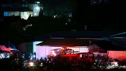 המתחם בו פגעה הרקטה בנהריה. | פלאש90