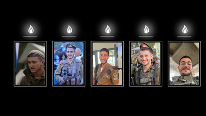 חמשת לוחמי גולני שנפלו בלבנון. צילומים: אתר צה"ל