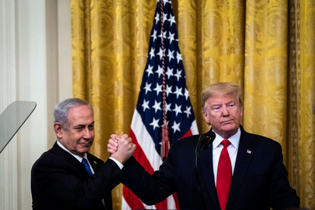 טראמפ ונתניהו בבית הלבן, 2020. | Jabin Botsford/The Washington Post