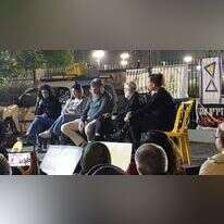 משתתפי הפאנל למען החטופים בכרמי־גת. | אלישיב רייכנר