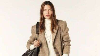 BASH לבוטיק 77 - מעיל בלייזר מצמר עבה 2002 שח. | יח"צ חו"ל