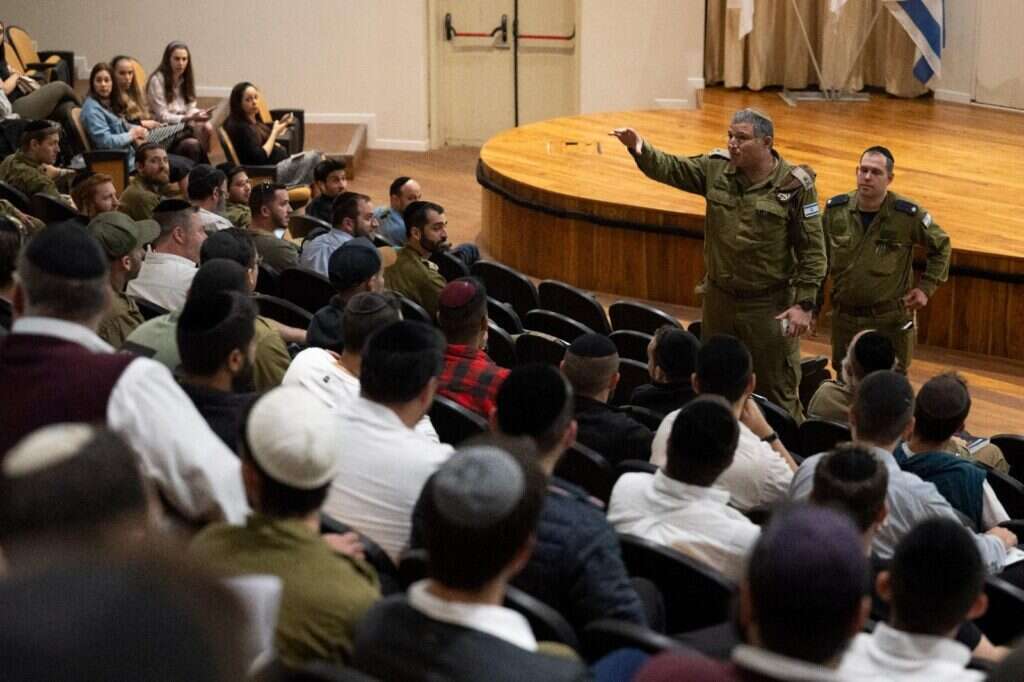 כנס המילואים של החטיבה החרדית "חשמונאים" שבהקמה". | דובר צה"ל