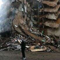 הריסות בביירות לאחר תקיפות חיל האוויר: | AFP