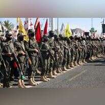 לוחמים חות'ים חמושים בעצרת הזדהות עם העם הלבנוני והפלסטיני בצנעא, תימן, 4 באוקטובר 2024 | EPA