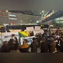 הפגנה נגד הסכם הפסקת האש עם לבנון. | מטה נלחמים על הצפון