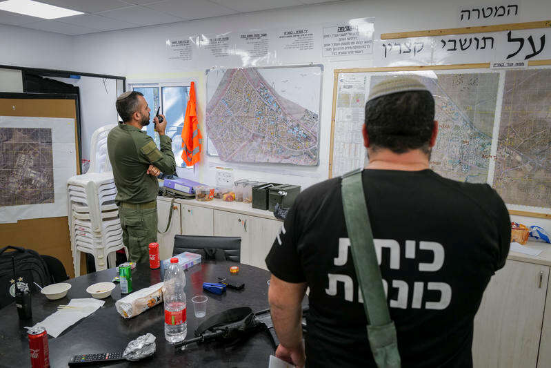 כיתת הכוננות של קצרין בתרגיל. | מיכאל גלעדי, פלאש 90 כיתת הכוננות של קצרין בתרגיל. | מיכאל גלעדי, פלאש 90