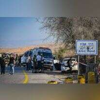 כוחות הביטחון בזירת הפיגוע בבקעת הירדן. | מיכאל גלעדי - פלאש 90