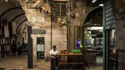 סמטה בעיר העתיקה, ירושלים. | AFP