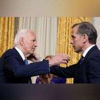 ג'ו והאנטר ביידן, בחודש יולי. | EPA