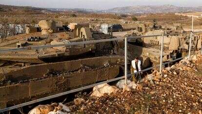 כוחות צה"ל סמוך לגבול עם סוריה. | AFP כוחות צה"ל סמוך לגבול עם סוריה. | AFP
