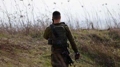 חייל צה"ל על גבול סוריה-ישראל. למצולם אין קשר לכתבה AFP
