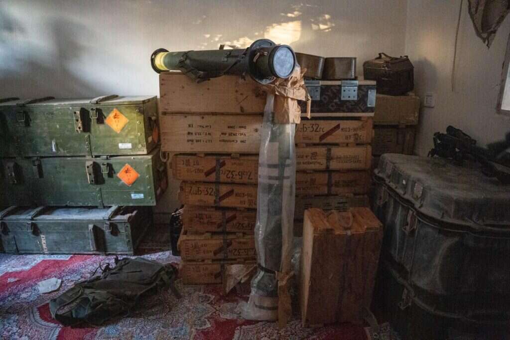 האמל"ח שנמצא בלבנון. באדיבות דובר צה"ל