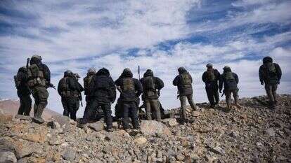 לוחמי שלדג בפסגת החרמון הסורי. | דובר צה"ל