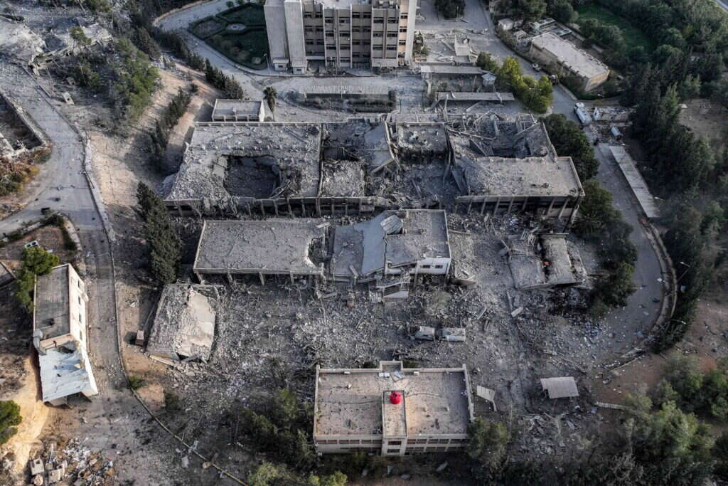 מרכז מחקר שלפי פרסומים זרים הופצץ בידי צה"ל. | AFP