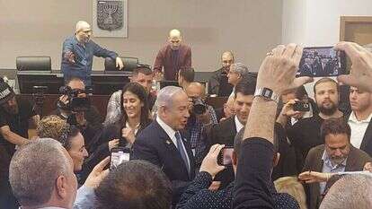 נתניהו מגיע להעיד בבית המשפט. | שלמה פיוטרקובסקי נתניהו מגיע להעיד בבית המשפט. | שלמה פיוטרקובסקי