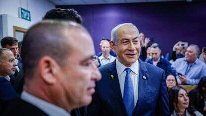 ראש הממשלה בנימין נתניהו בבית המשפט לפני עדותו. | חיים גולדברג - פלאש 90 ראש הממשלה בנימין נתניהו בבית המשפט לפני עדותו. | חיים גולדברג - פלאש 90