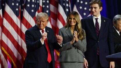 נשיא ארה"ב הנבחר דונלד טראמפ בהיוודע תוצאות הבחירות. | אי. אף. פי