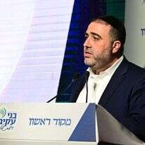 שר הפנים משה ארבל בוועידת החינוך ה-5. | יוסי זליגר