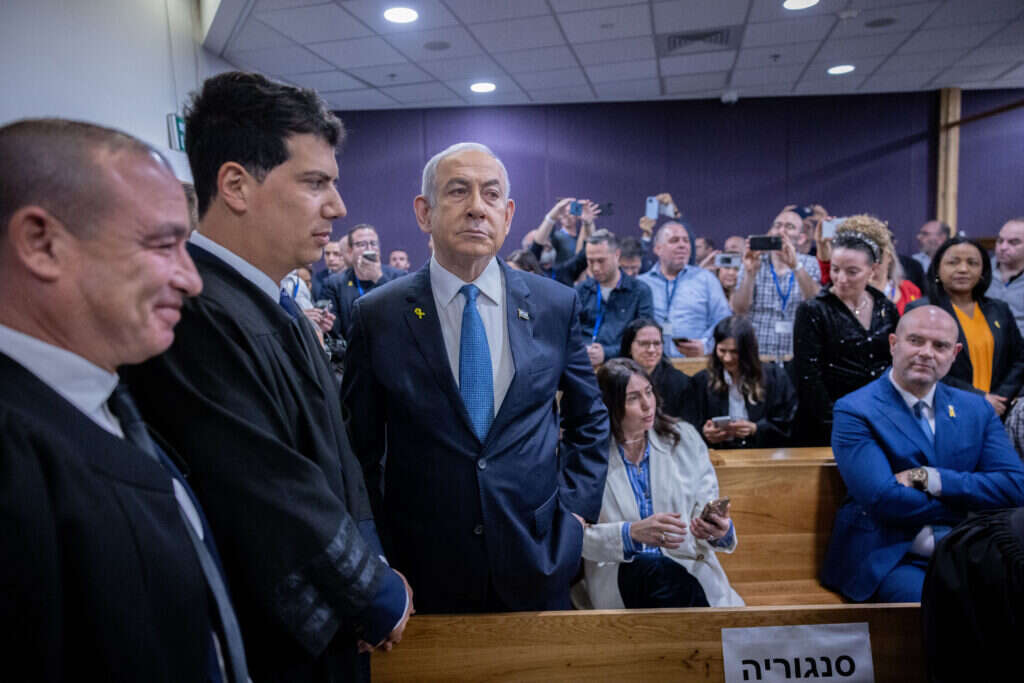 נתניהו בבית המשפט | חיים גולדברג, פלאש 90