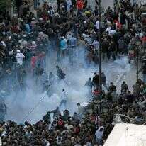 מחאות האביב הערבי בתוניסיה, 2011. | איי.פי