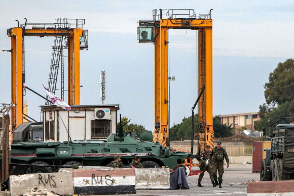 בסיס טרטוס בסוריה, הבוקר. | Bakr ALKASEM / AFP