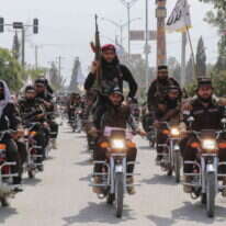 כוחות טאליבן חמושים ברחובות אפגניסטן. | AFP