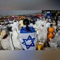 בני העדה האתיופית חוגגים את חג הסיגד. | חיים גולדברג/פלאש 90