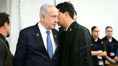 חדד ונתניהו בבית המשפט. | יוסי זליגר / פלאש 90