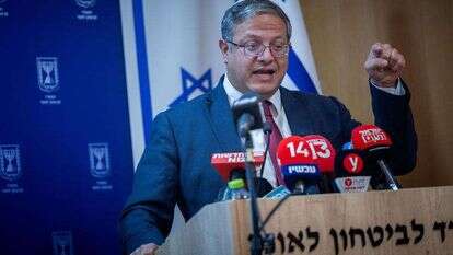 השר בן גביר. | יונתן זינדל/פלאש 90