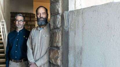 צבי זוסמן וג'ון פולין. | אבישג שאר–ישוב צבי זוסמן וג'ון פולין. | אבישג שאר–ישוב