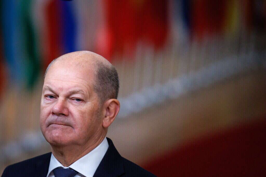 קנצלר גרמניה אולף שולץ, היום. | EPA