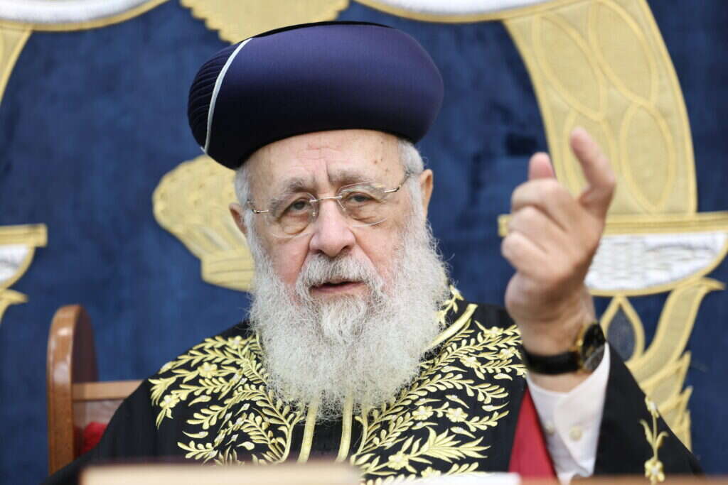 הרב יצחק יוסף. | דוד כהן, פלאש 90