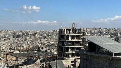 ההרס בג'באליה שברצועת עזה. | מתוך חשבון הטלגרם של עמית סגל