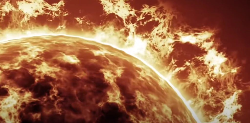 האטמוספירה החיצונית של השמש. | מסך מיוטיוב