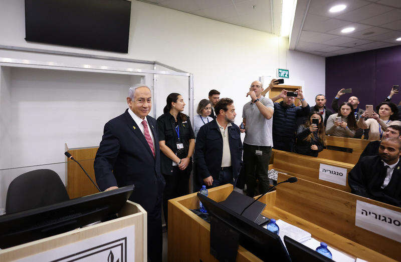 נתניהו באולם המשפט. | מוטי מילרוד, פלאש 90 נתניהו באולם המשפט. | מוטי מילרוד, פלאש 90