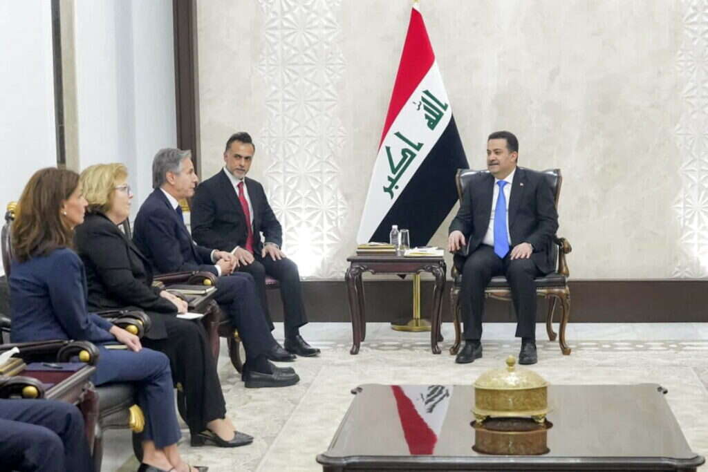 מזכיר המדינה האמריקני בלינקן מבקר בעיראק | AFP