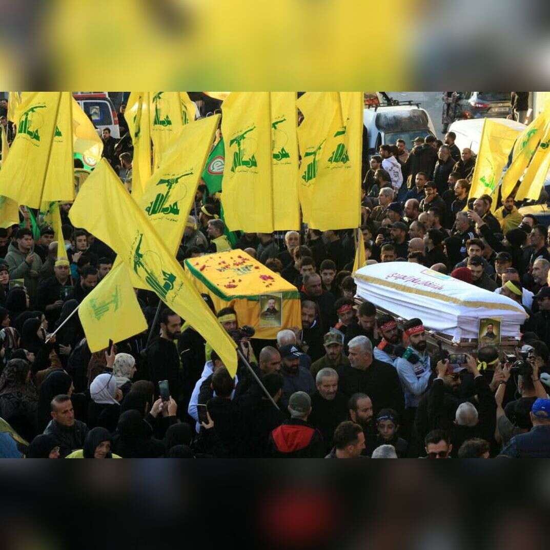 הלוויית מחבל חיזבאללה בלבנון | AFP