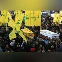 הלוויית מחבל חיזבאללה בלבנון | AFP