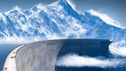 תחנת כוח הידרואלקטרית. אילוסטרציה. | מסך מיוטיוב