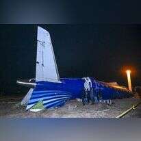 התרסקות המטוס האזרי. | EPA/STR