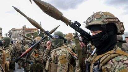 לוחמים של המשטר החדש בסוריה. | AFP