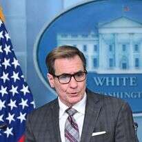 יועץ התקשורת לביטחון לאומי של הבית הלבן, ג'ון קירבי. | MANDEL NGAN / AFP יועץ התקשורת לביטחון לאומי של הבית הלבן, ג'ון קירבי. | MANDEL NGAN / AFP