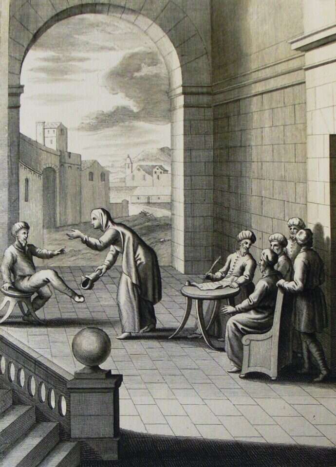 טקס חליצה. איור: פיליפ מדהרסט