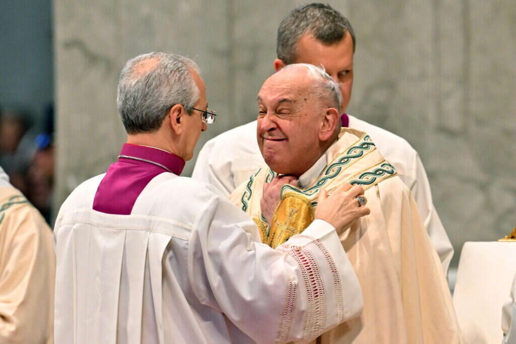 האפיפיור פרנציסקוס בוותיקן, אתמול. | AFP
