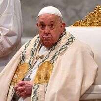 האפיפיור פרנציסקוס בוותיקן, אתמול. | AFP