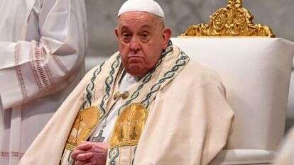 האפיפיור פרנציסקוס בוותיקן, אתמול. | AFP