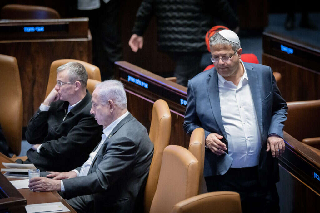 בן־גביר במליאה, השבוע. | חיים גולדברג, פלאש 90 בן־גביר במליאה, השבוע. | חיים גולדברג, פלאש 90