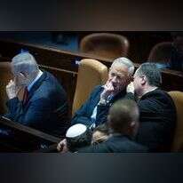 כ"ץ וגנץ במליאה, מרץ 2024. | יונתן זינדל, פלאש 90