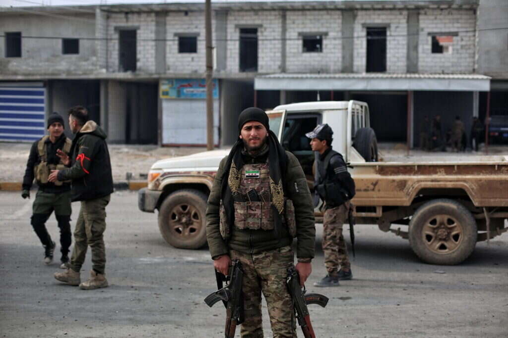 לוחמי הכוחות הסורים הדמוקרטיים. | EPA לוחמי הכוחות הסורים הדמוקרטיים. | EPA